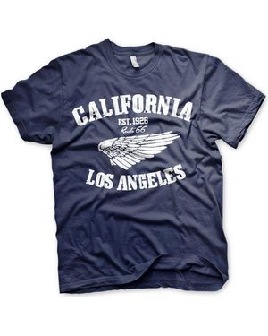 Route 66 T-Shirt - Blau
