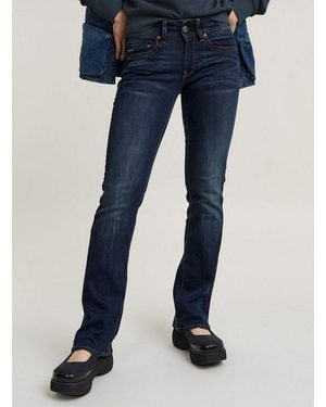 G-Star Regular-Fit-Jeans Midge Bootcut Jeans - Blau