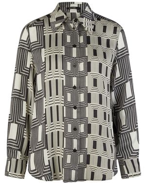 MARC AUREL Blusenshirt Blusen, offwhite varied - Grau