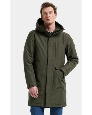 Didriksons Winterjacke Herren Wintermantel Wasserdicht Kenny Mit Kapuze Mit Taschen - Grün