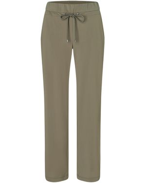 M·a·c Stoffhose EASY WIDELEG - Grün