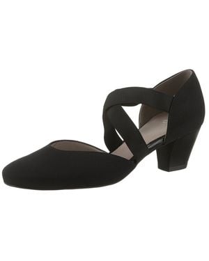 Ara Toulouse Spangenpumps, Abendschuh, Festtagsschuh, Trichterabsatzmit Elastischen Riemchen - Schwarz