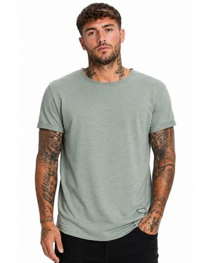 Sublevel Shirt Long Shaped lang geschnitten schwere Qualität Baunwolle - Grau