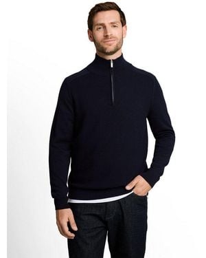 Tom Tailor Troyer Mit Logo Stickerei - Blau