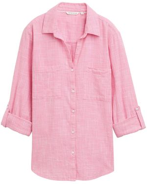 Tom Tailor Kurzarmbluse - Pink