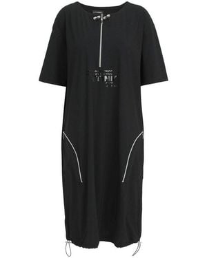 Doris Streich Jerseykleid Mit Dekorativen Zippern Keine/Nicht Relevant - Schwarz