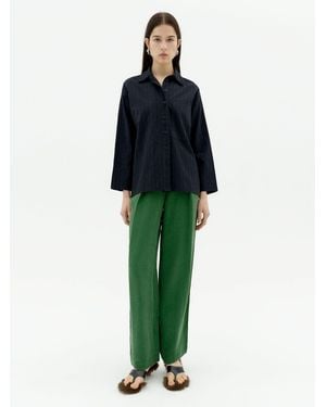 Thinking Mu Bundfaltenhose Dill Cirila Pants - Grün