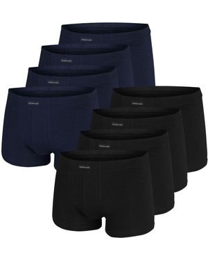 Tom Tailor Boxershorts Basic (4-St) hochwertig, bequem, formstabil und knitterfrei im 8er SPARPACK - Schwarz