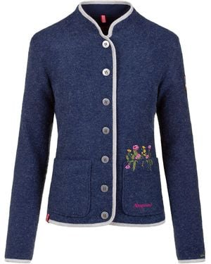 Almgwand Funktionsmantel Trachtenjacke Jachköpfl - Blau