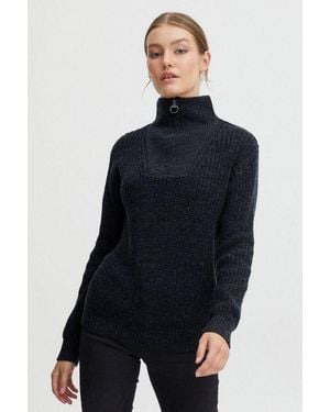 Oxmo Troyer Oxnancy Modischer Pullover - Blau