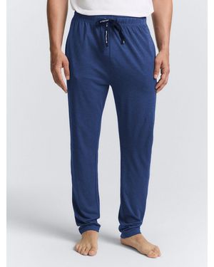 Tom Tailor Unterwäsche Pyjama-Hose in Melange-Optik - Blau