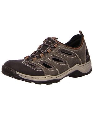 Rieker Schwar Rauch Slipper - Schwarz