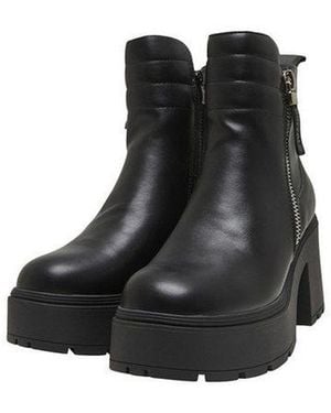 Buffalo Mila Zip Boot Mid Stiefel - Schwarz