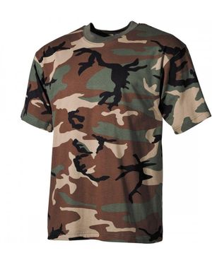 MFH US Tarn -, halbarm, 160g/m2 - Army T-Shirt. - Grün