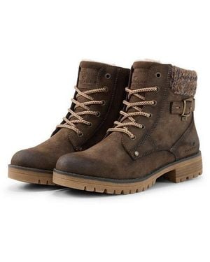 Tom Tailor Shoes Licence Stiefel Wasserfeste Stiefel Mit Schnallen-Detail - Braun