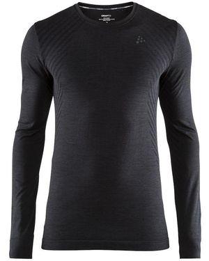 C.r.a.f.t Longsleeve NOS Fuseknit Comfort RN LS M 999000 - Schwarz