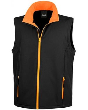 Result Headwear Funktionsweste Soft Shell Bodywarmer / Wasserabweisend, atmungsaktiv - Schwarz