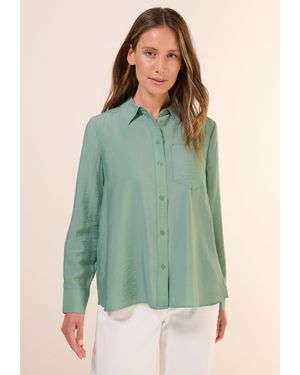 Cecil Hemdbluse mit Struktur - Grün
