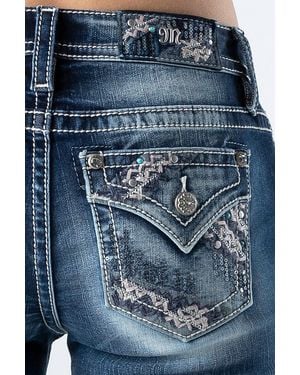 Miss Me Bootcut-Jeans - Blau