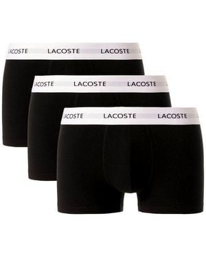 Lacoste Boxershorts Boxershorts Unterhosen 3-Pack (3-St) - Schwarz