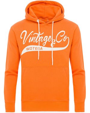 WOTEGA Kapuzenpullover Sweat Hoodie WT Star (1-tlg) - Orange