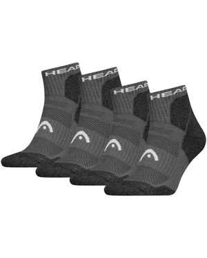 Head Wandersocken Hiking All Climates Quarter Socks (2-Paar) mit Mittelfußstütze - Schwarz