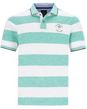 Hajo Poloshirt Polopiqué "Riviera Polo - Blau