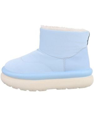 Ital-Design Damen Snowboots Freizeit Snowboots (85136857) Flach Plateaustiefeletten - Blau