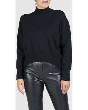 MARC AUREL Stehkragenpullover - Schwarz