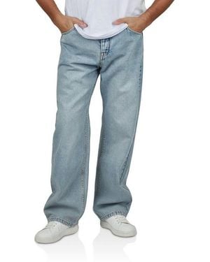 DENIMFY Relax-Fit-Jeans Herren Jeanshose Dfmailo Loose Fit Denimhose Aus 100% Baumwolle - Blau