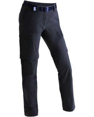 Maier Sports Funktionshose Inara zip Wanderhose, zipp-off Outdoor-Hose, 4 Taschen, Slim Fit - Blau