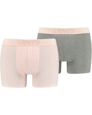 Levi's Boxershorts Herren Vertical Stripe Aop Boxershorts 2Er Pack (2-St. 2 Er Pack) - Schwarz