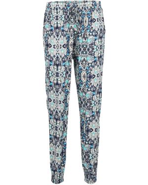 malito more than fashion Stoffhose 777 lange bequeme Sommerhose - Blau