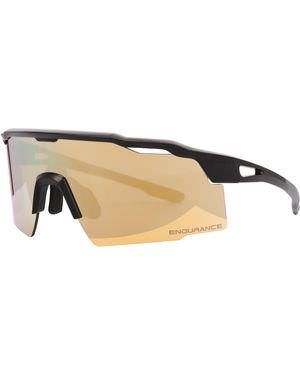 Endurance Sportbrille Alberto, im verspiegelten Half-Frame-Design mit UV-Schutz - Natur