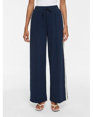 Vila Sweathose Viclua Hw Wide Track Pants - Blau