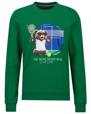 19V69 Italia by Versace Sweatshirt Nico Tennis - Grün