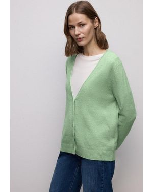 Street One Cardigan Mit V-Ausschnitt - Grün