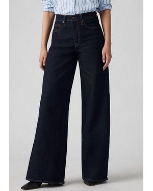 Levi's Schlagjeans 728 High-Rise Wide-Leg Jeans Weite Beinform - Blau