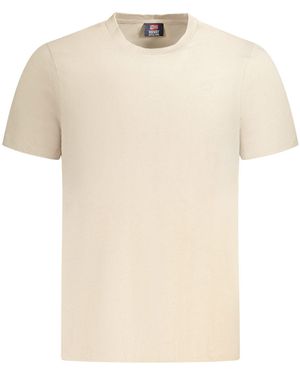 Norway 1963 Beiges Kurzarm- T-Shirt mit Rundhals und - Natur