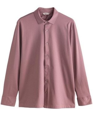 Next Langarmhemd Langarm-Jerseyhemd Aus Supima (1-Tlg) - Lila