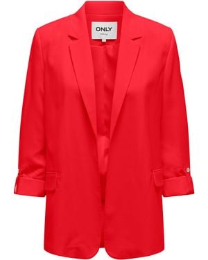 ONLY Longblazer ONLBLANCA LIFE 3/4 LOOSE BLAZER CC TLR - Rot