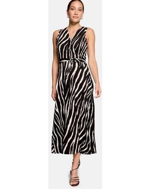 Zero Jerseykleid Damen Mit Gürtel Bindegürtel - Weiß