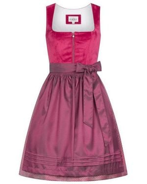 Nübler Trachtenkleid Midi Dirndl Scilla - Lila