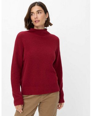 Brax Strickpullover Style Lea Pullover Im Hochwertigen Baumwolle-Wollmix - Rot