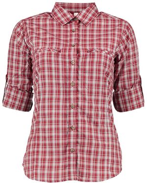 OS-Trachten Trachtenbluse 440000-3877 (1-tlg) - Rot