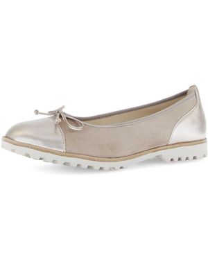 Gabor Ballerina Blockabsatz, Businessschuh, Schlupfschuh Mit Zierschleife - Schwarz