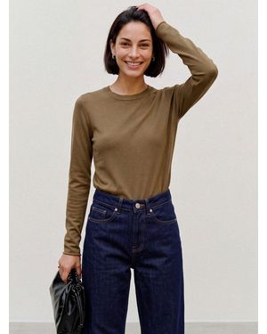 Vero Moda Strickpullover Vmkamile Ls O-Neck Pullover Noos Viskosemischung - Blau