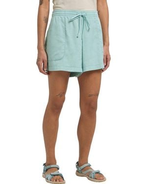 Jack Wolfskin Shorts Montero Shorts W Mit Tencel-Anteil, Weiches Gewebe, Geruchshemmende Technologie - Blau