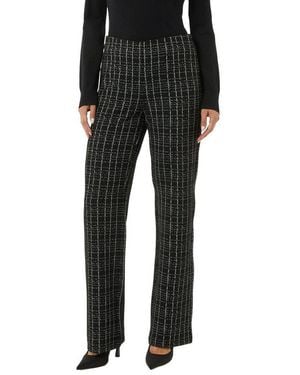 Comma, Stoffhose Sommerhose Mit Grafischem Muster - Schwarz