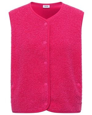 Cecil Longweste Weste - Pink